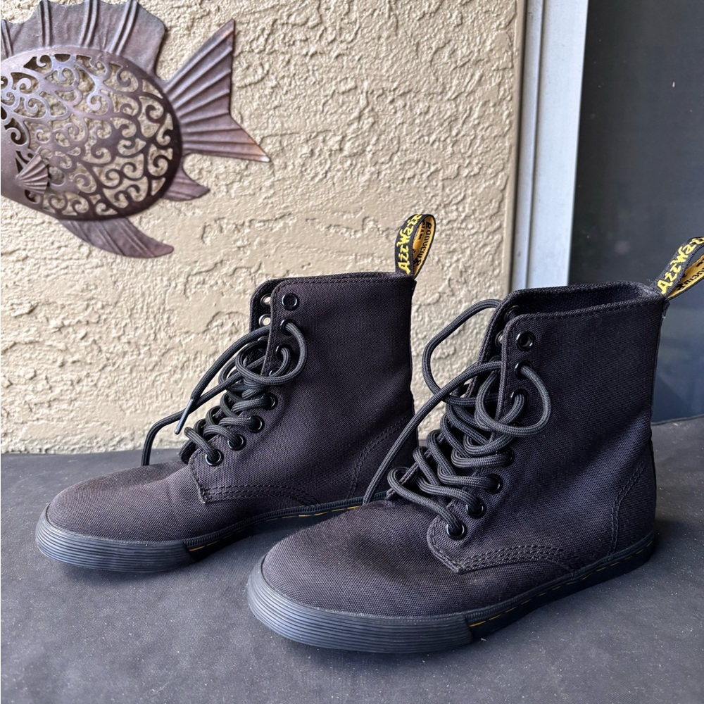 Dr. Martens Black Kids Boots
